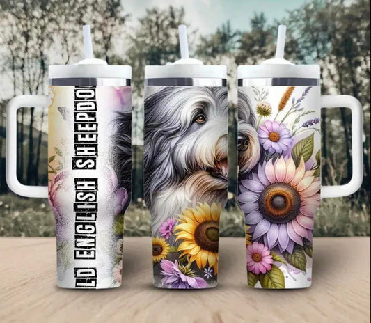 English Sheepdog 40oz Tumbler