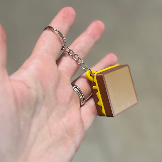 Made by Mike: Grilled Cheese Fidget Clicker Keychain