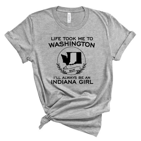 XL Always An Indiana Girl Hoodie Blue