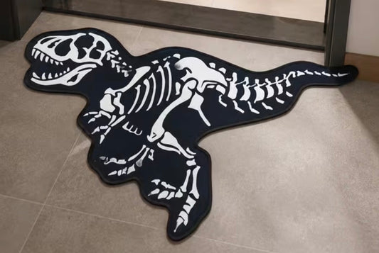 Preorder Dino Skelton Shaped Bath/Bedroom/Kitchen Rug