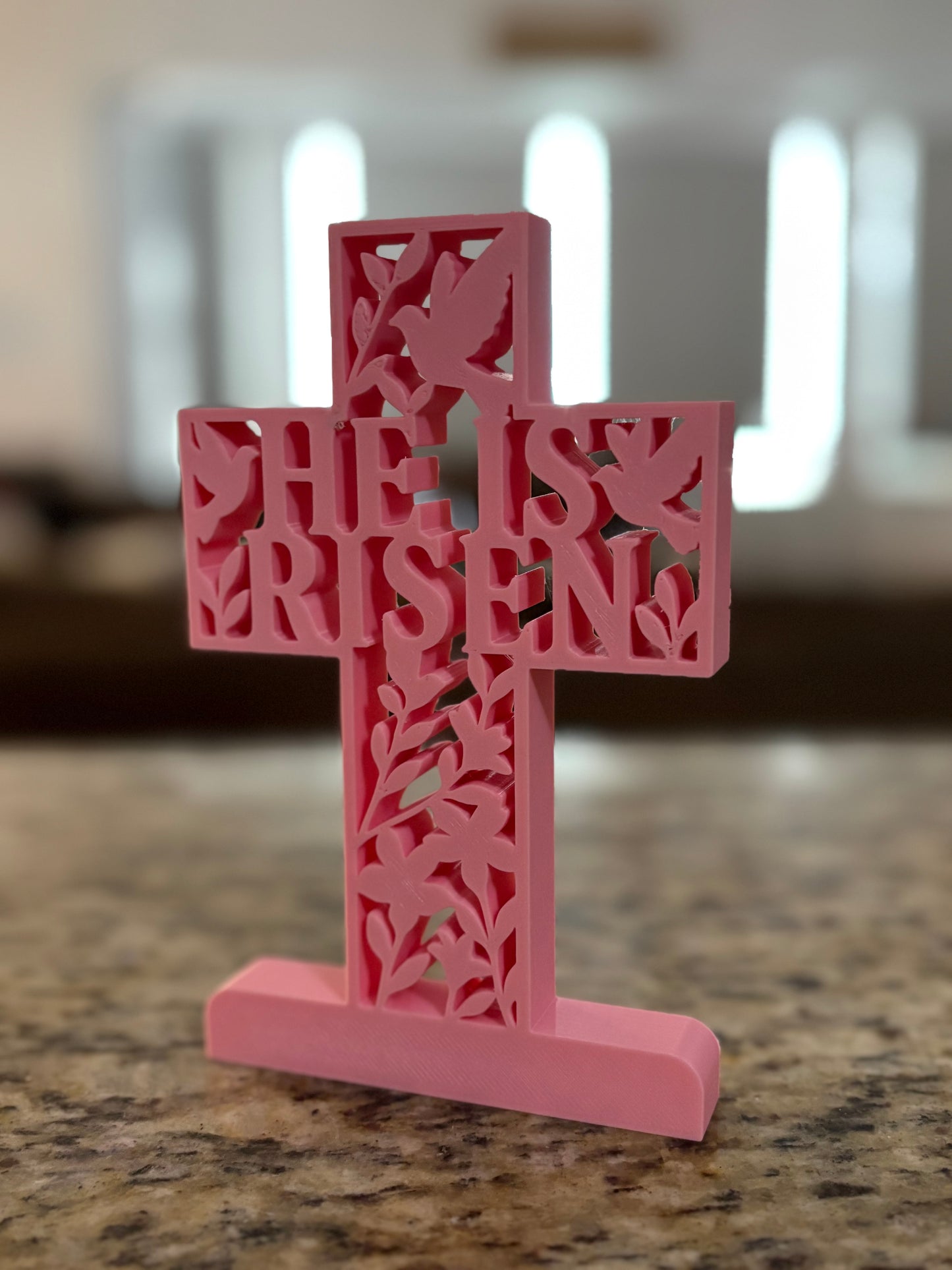 Made by Mike: He is Risen Cross Decor