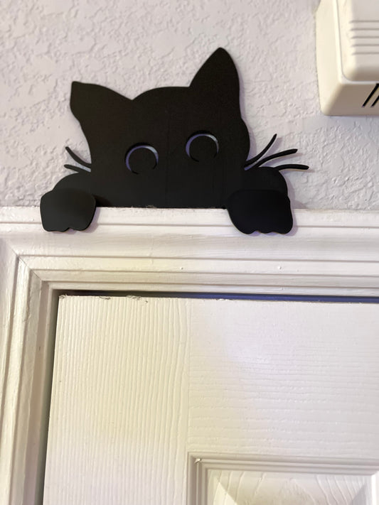Made by Mike: Cat Peek-A-Boo Door Frame 3D Printed