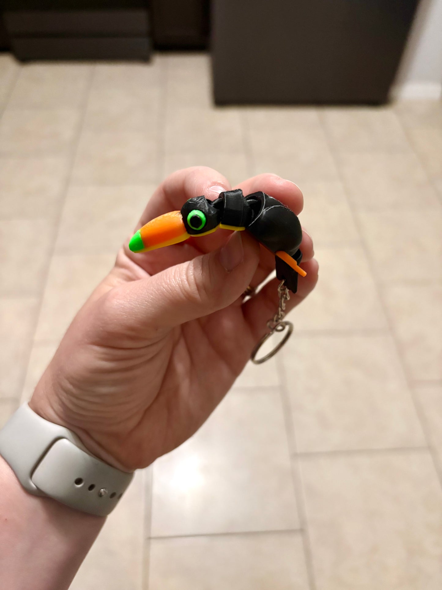 Made by Mike: Flexi Toucan Keychain