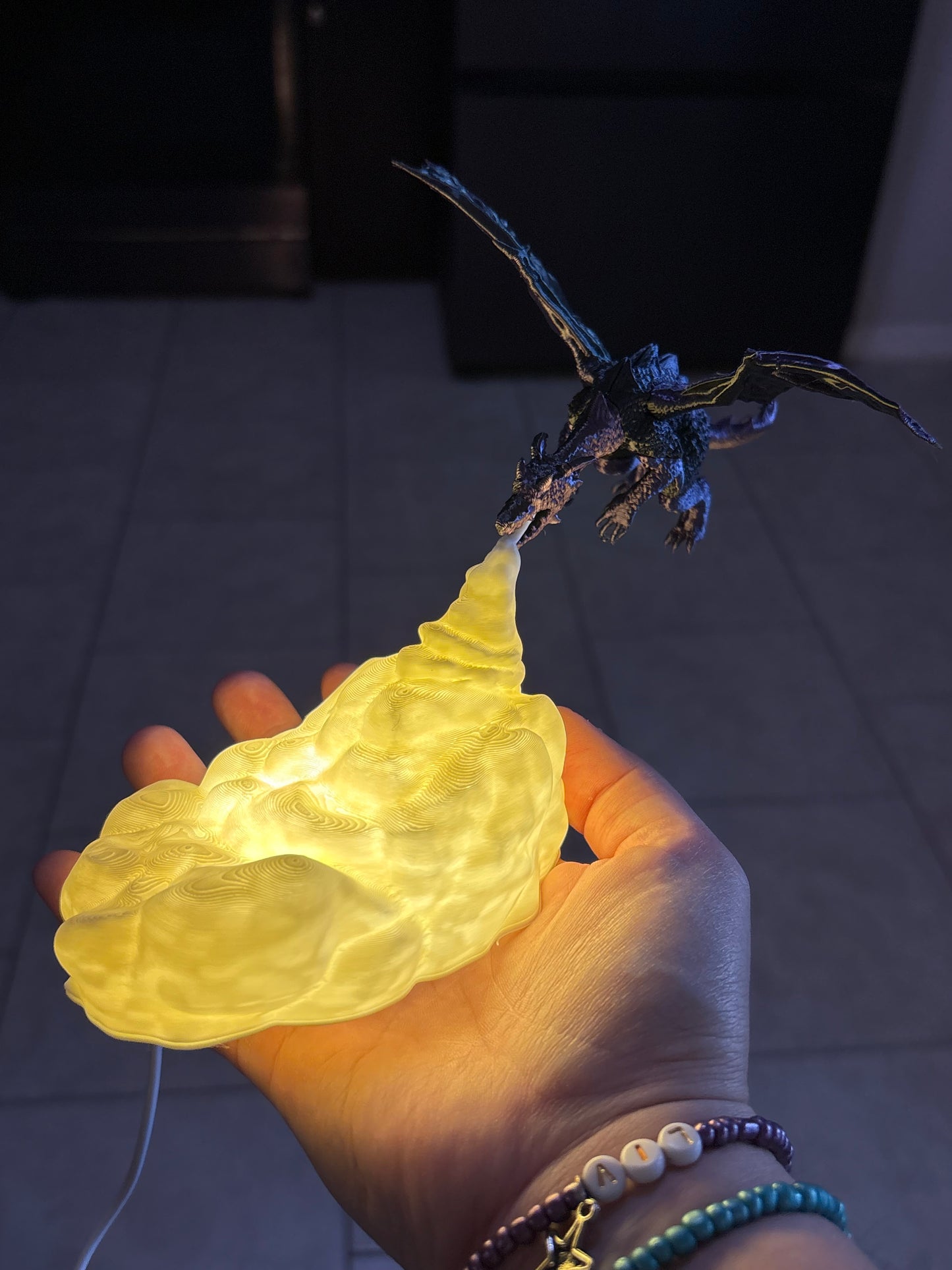 Made by Mike: Hovering Fire Breathing Dragon Light