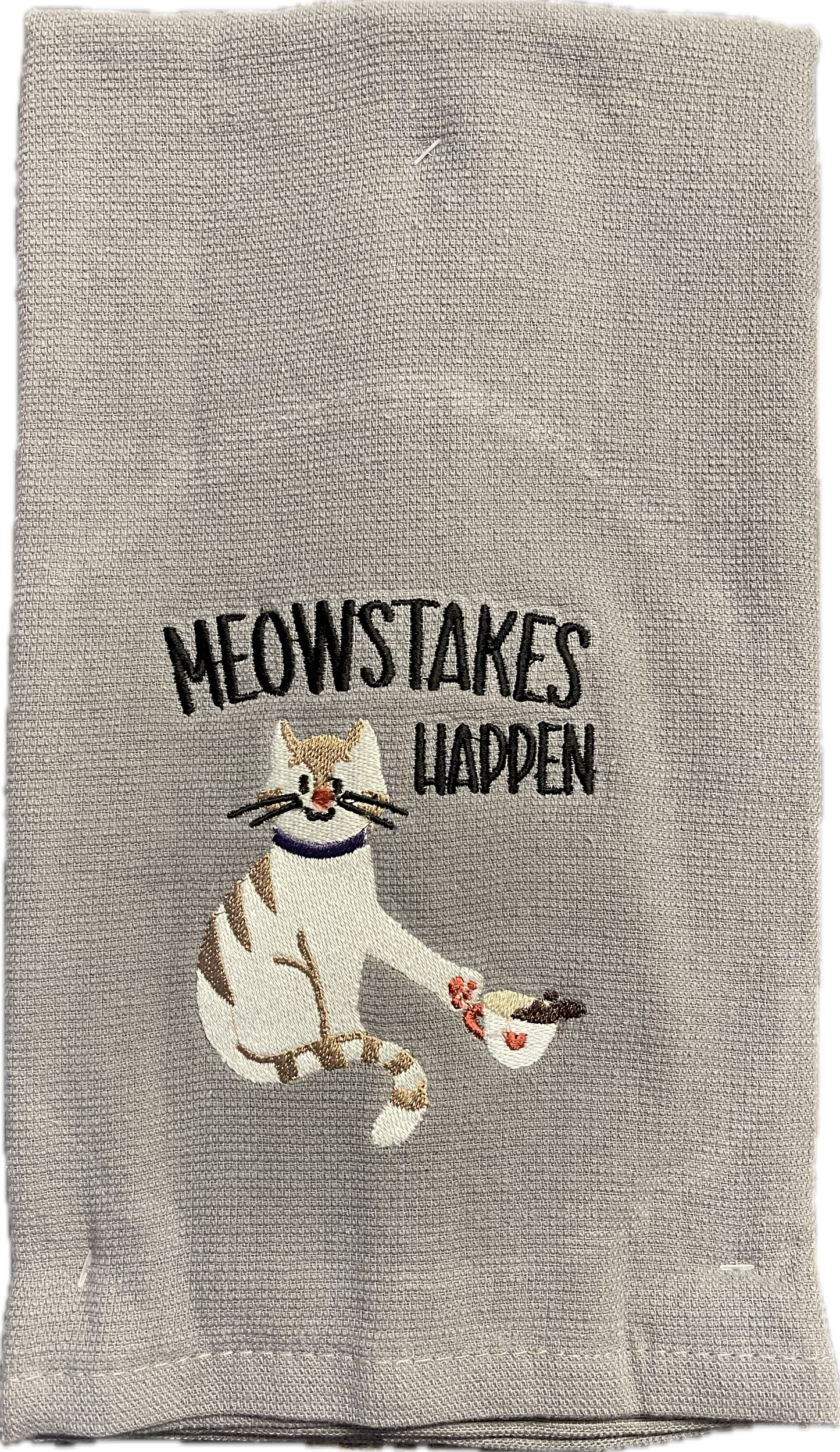 Set of 2 Dish Towels - Meowstakes Happen