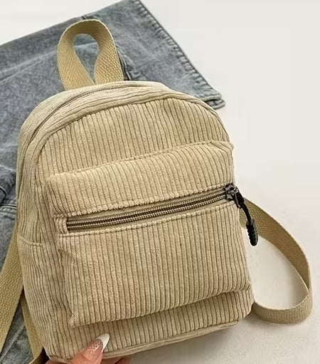 Mini Corduroy Backpack - 5 Colors