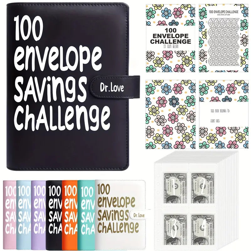100 Envelope Savings Challenge - 6 Color Options!