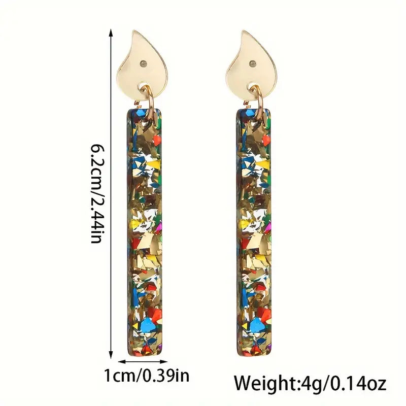 Confetti Candle Earrings