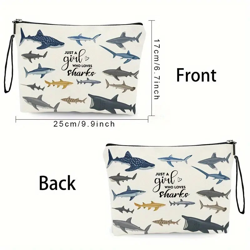 Just A Girl Who Loves Sharks Pouch