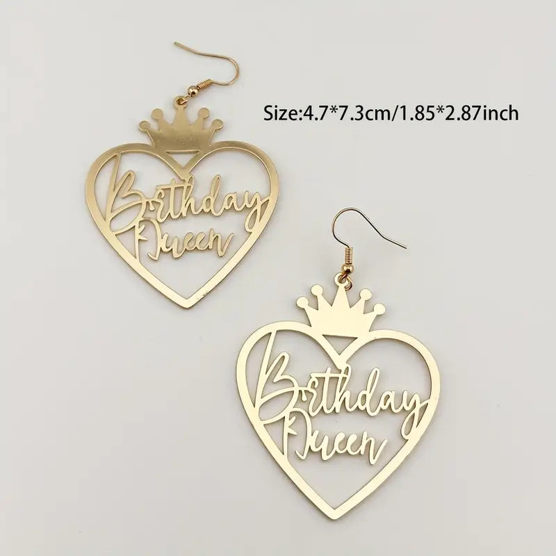 Birthday Queen Earrings