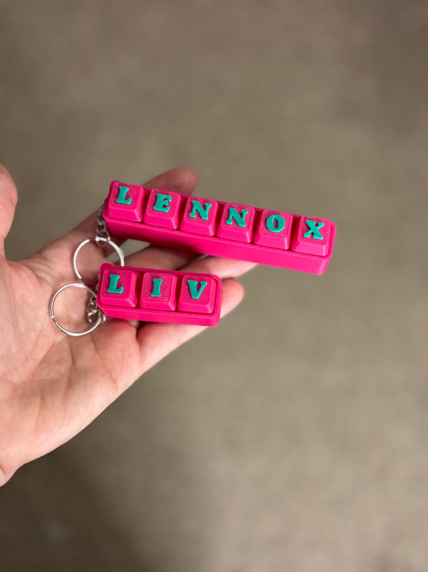 Made by Mike: CUSTOM Name Fidget Clicker Keyboard Keychain