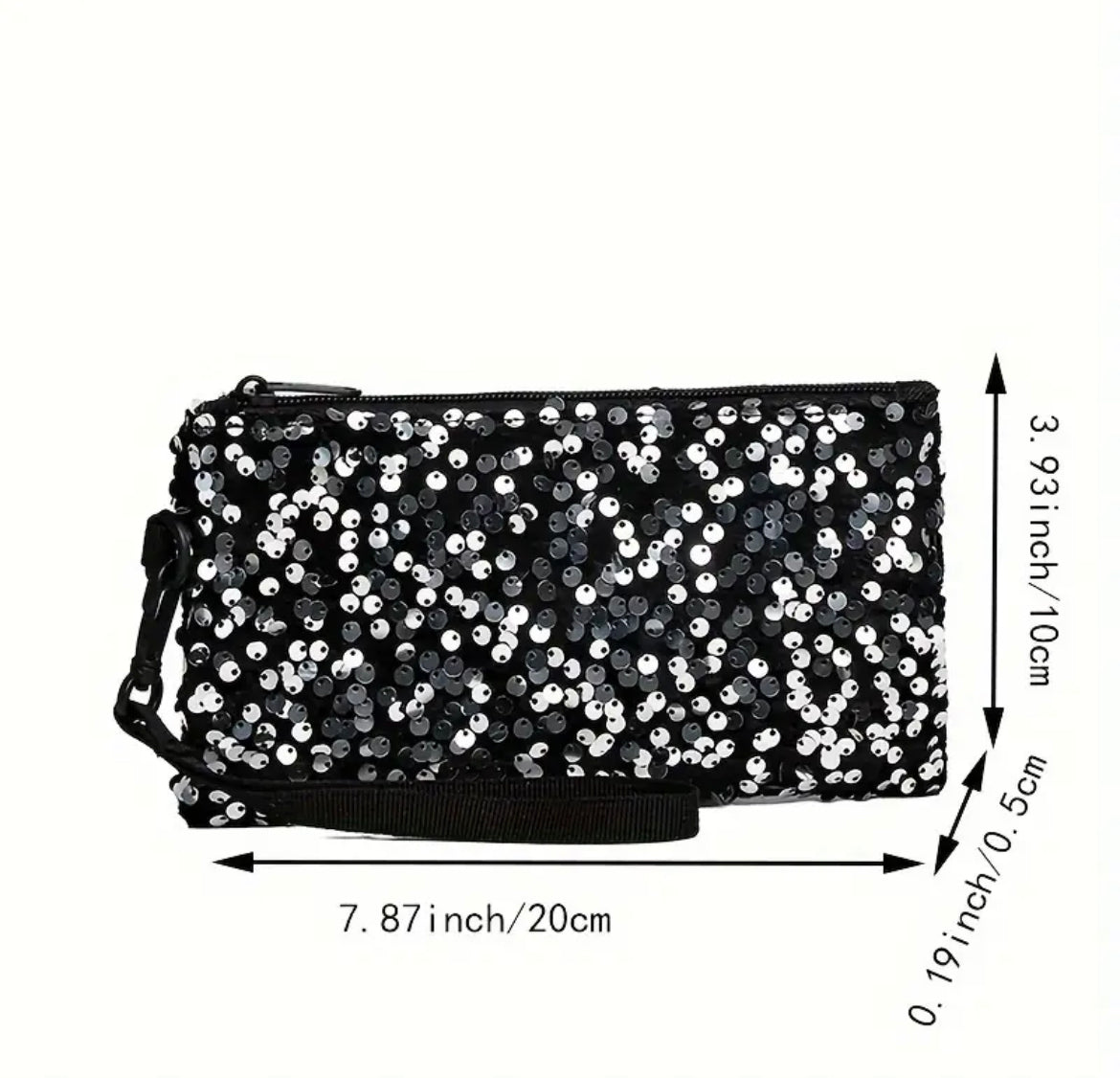 Glitzy Sequin Wristlet Clutch