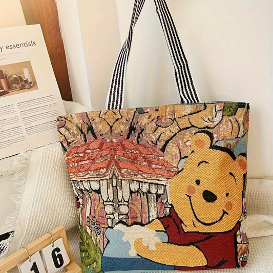 Bear Embroidered Tote