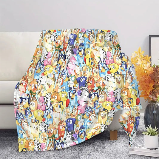 Blue and Friends Fleece Blanket