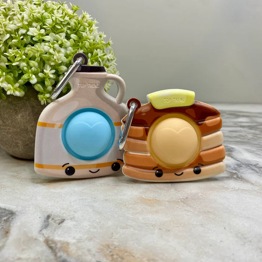 Home Collections Fidgets & Toys OMG Mega Pop Best Friend Keychain Toy - Pancake & Syrup OMG Mega Pop Best Friend Keychain Toy - Pancake & Syrup