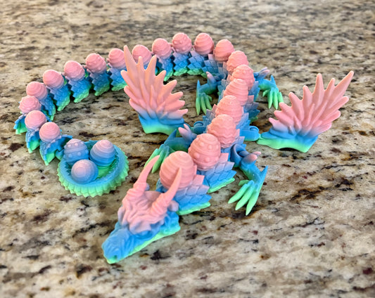 Made by Mike: Easter Egg Dragon 21” Fidget