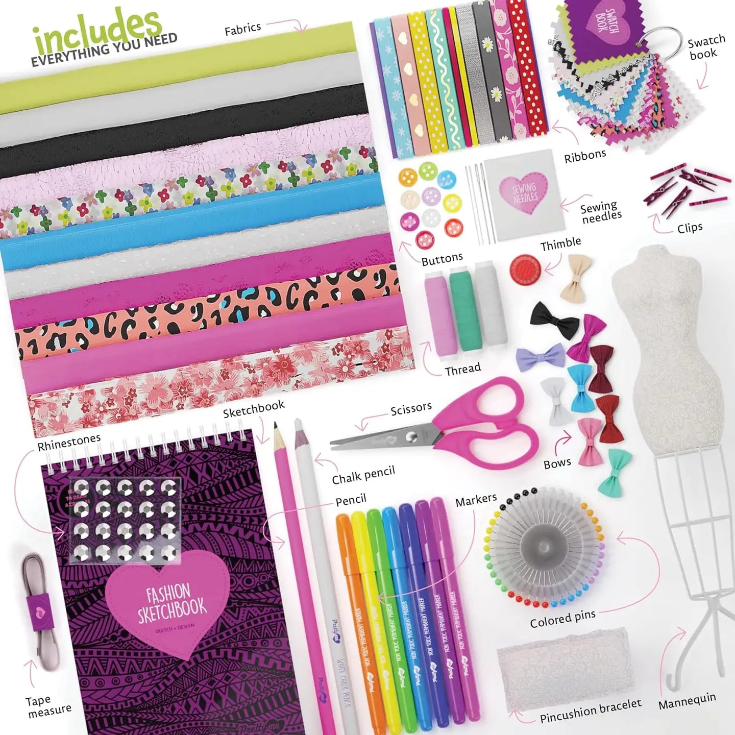 Fashion Design Studio Sewing Kit For Kids