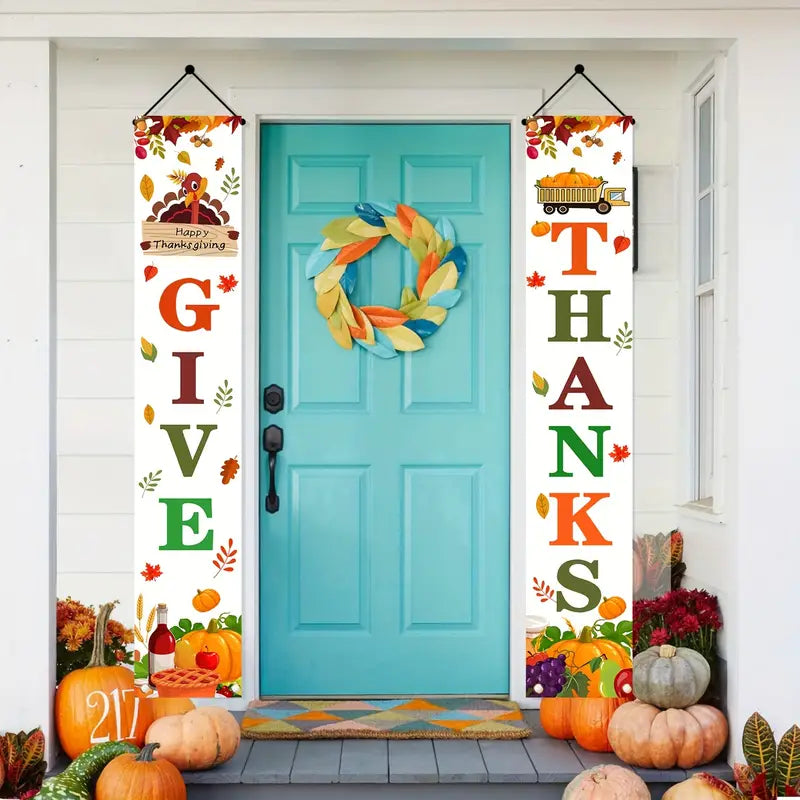 Give Thanks Door Banners