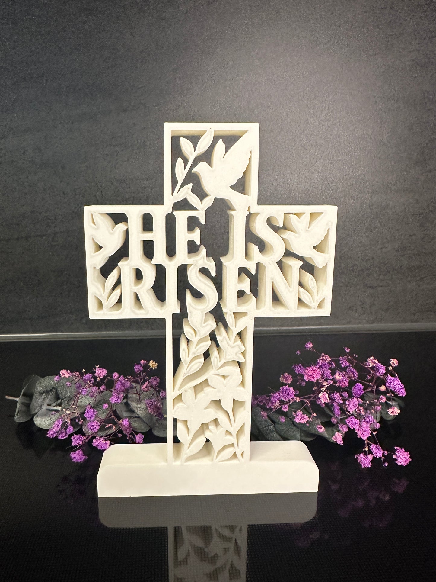 Made by Mike: He is Risen Cross Decor