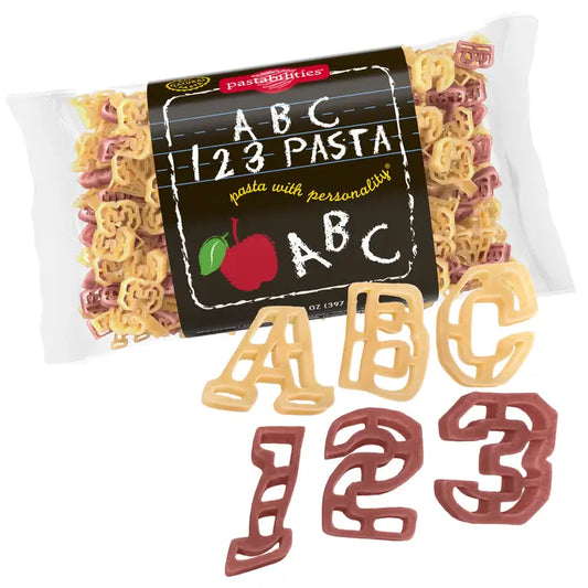 ABC 123 All Natual Shaped Pasta