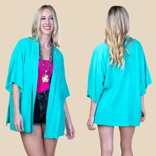 Solid Duster - Turquoise