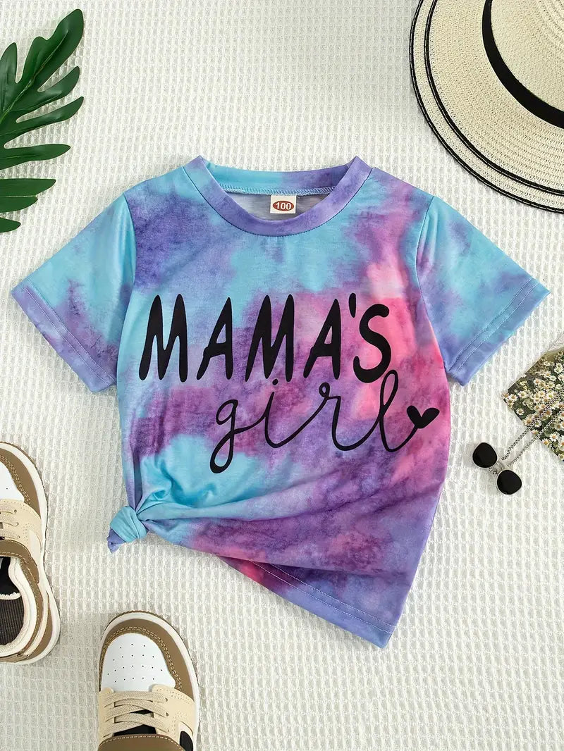 Mamas Girl Tie Dye Kids Top