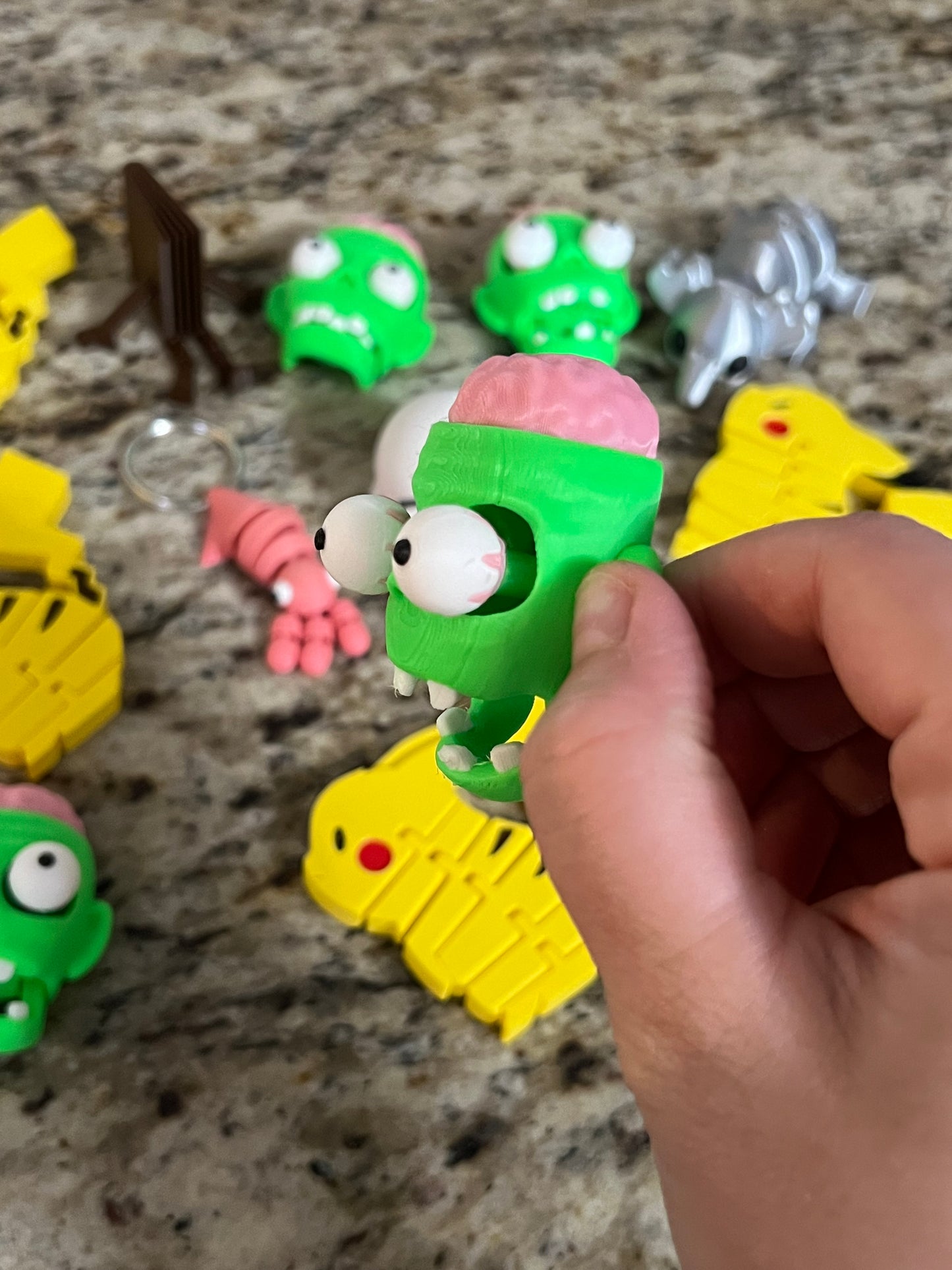Made by Mike: Zombie Popping Eye Keychain