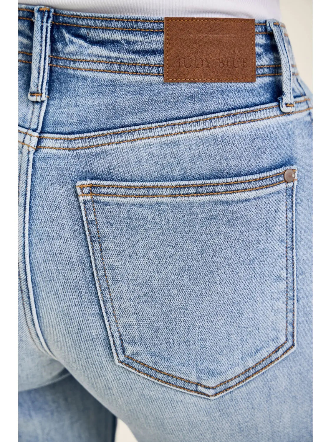 Fray Edge Wide Judy Blue Ankle