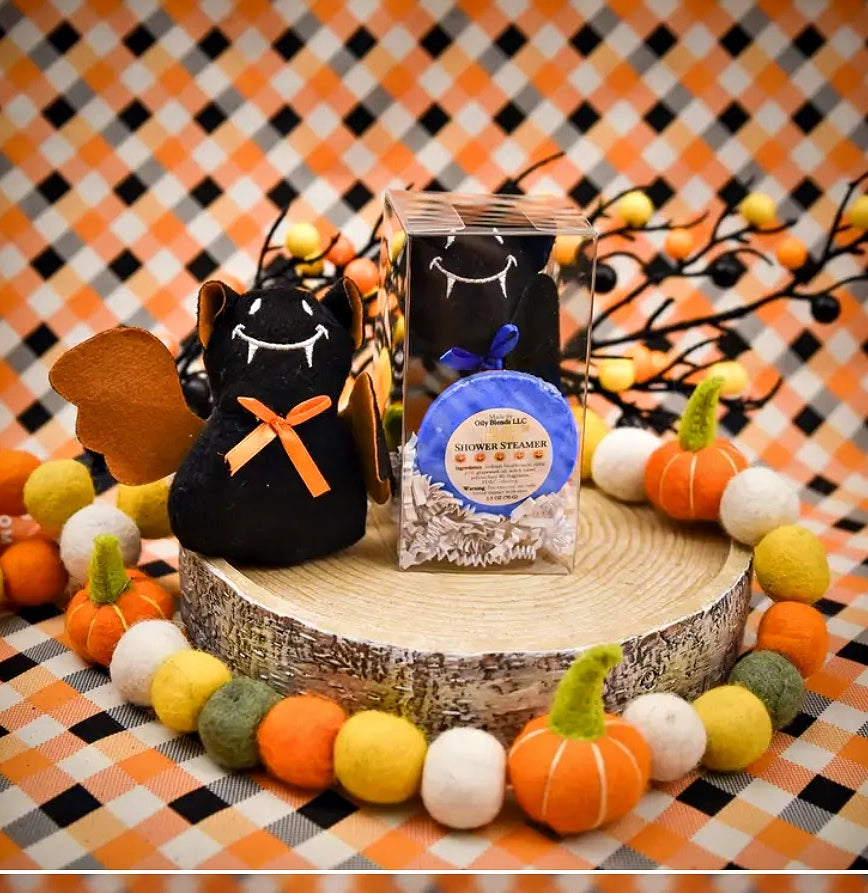 Halloween Shower Steamer and Plushy Gift Set