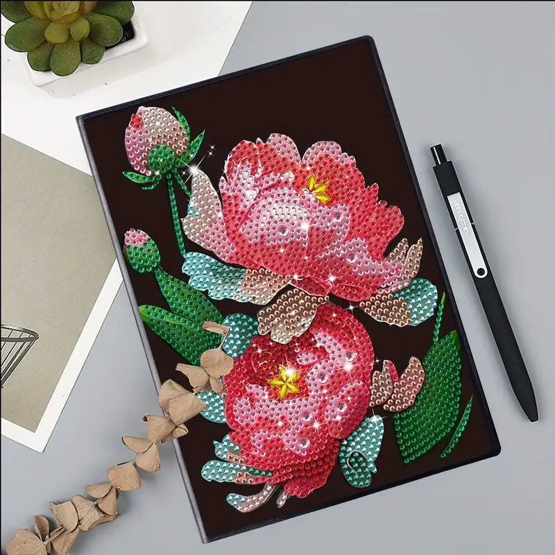 Floral Diamond Art Notebook/ Art Book