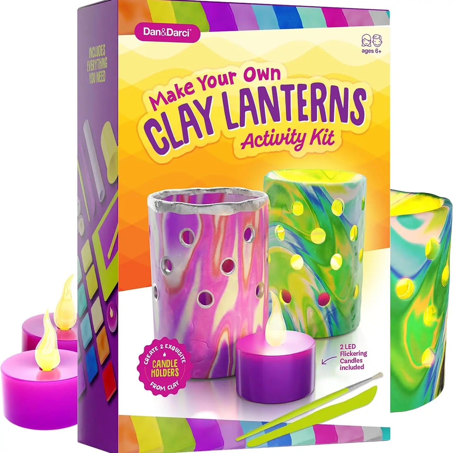 Light-Up Clay Lanterns Making Kit