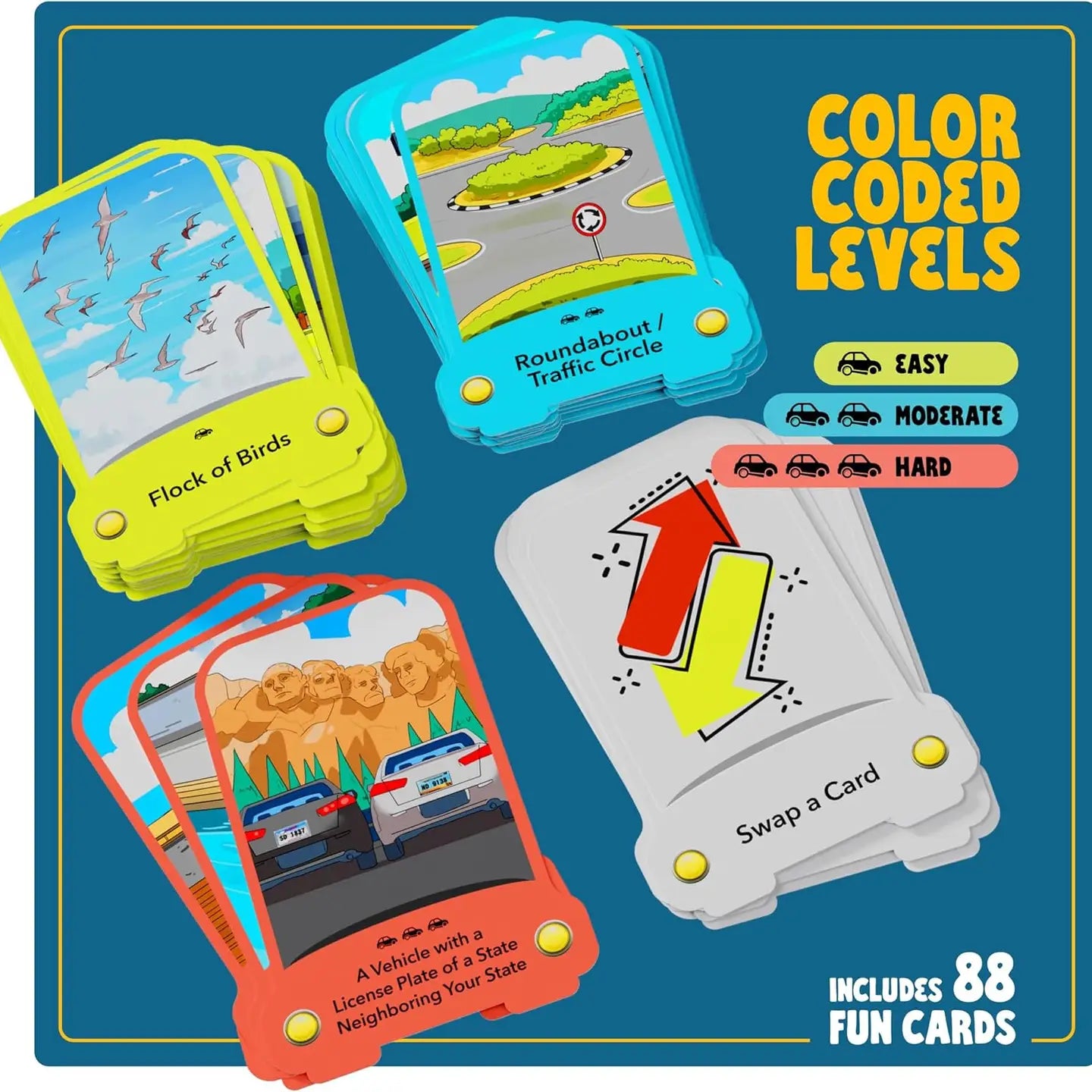 Road Rally Travel Scavenger Hunt Card Game