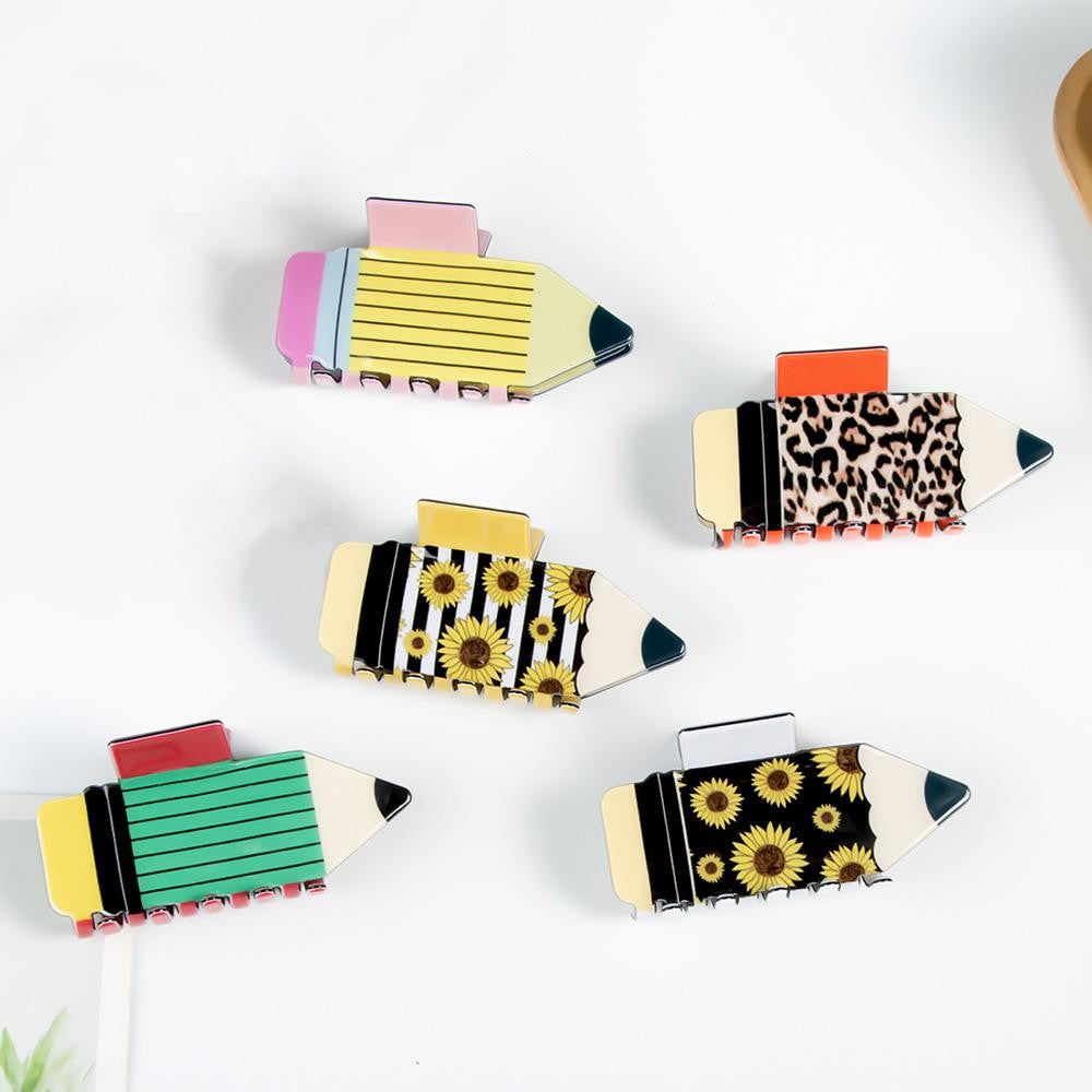 Acetate Pencil Hair Clip