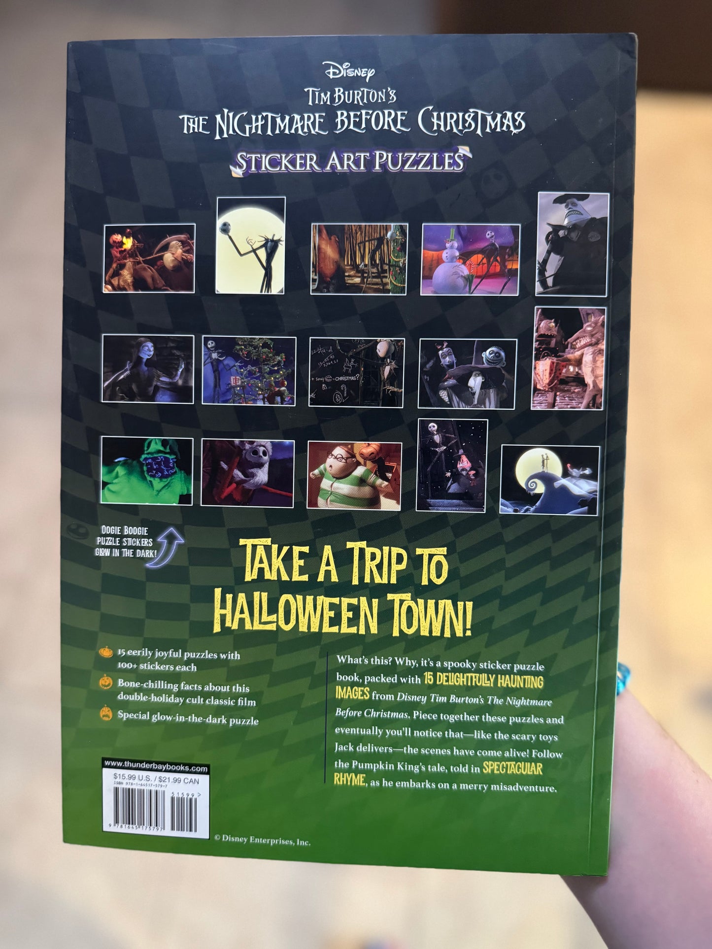 Nightmare Before Christmas Sticker Art Puzzle Book