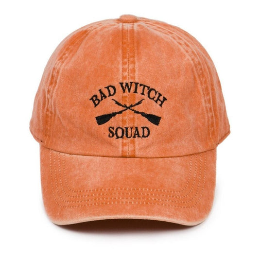 'BAD WITCH SQUAD' Embroidered Baseball Cap