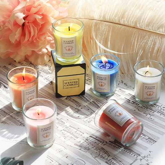 Scented Glass Tea Candle - 10 Options!