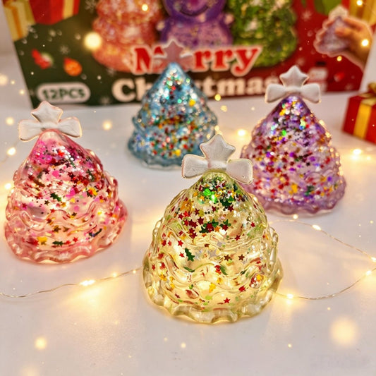 Mystery Color Glitter Gel Christmas Tree Squishy RTS