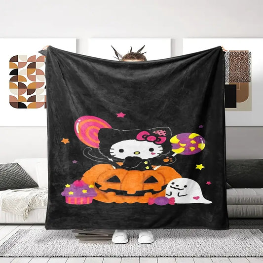 Halloween Kitty Fleece Blanket