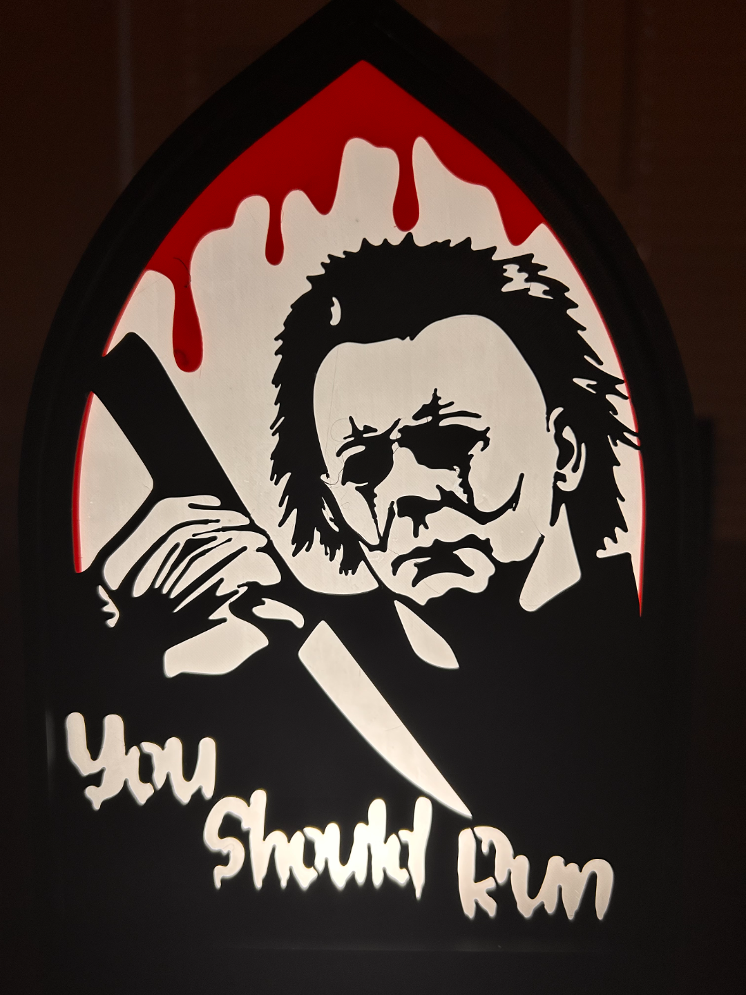 Made by Mike: Horror Silhouette Window Lightbox