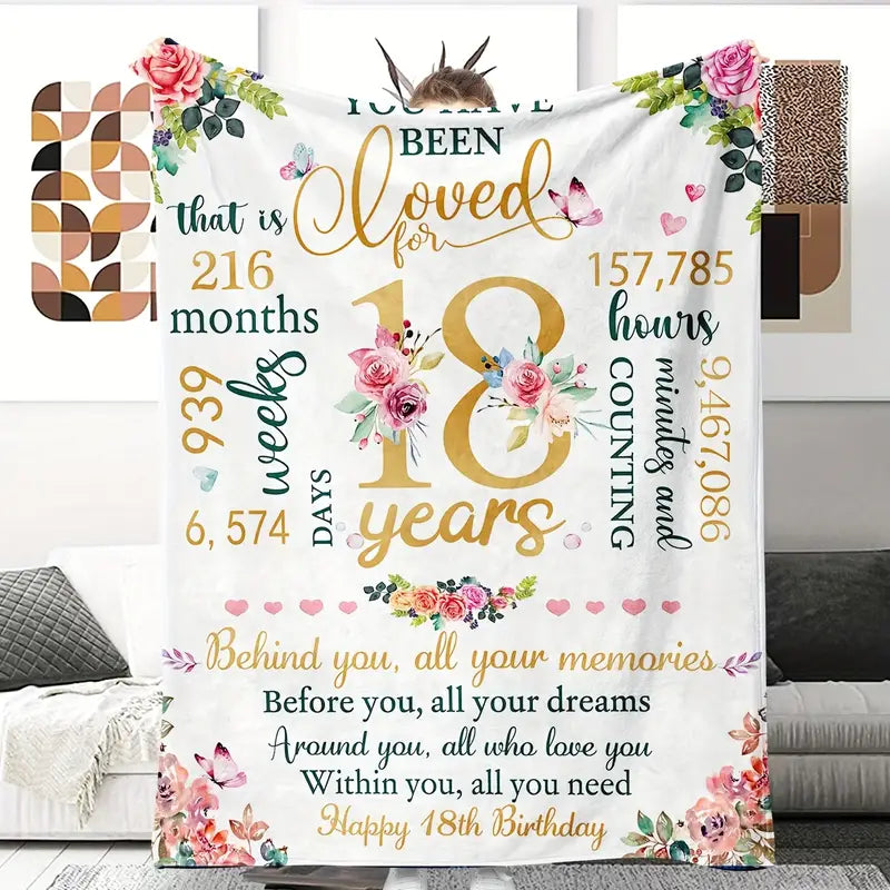 18 Years Fleece Blanket