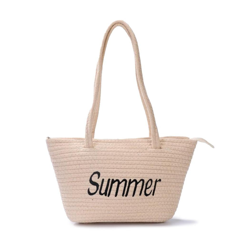 Braided Rope 'Summer' Tote Bag - 2 Color Options!