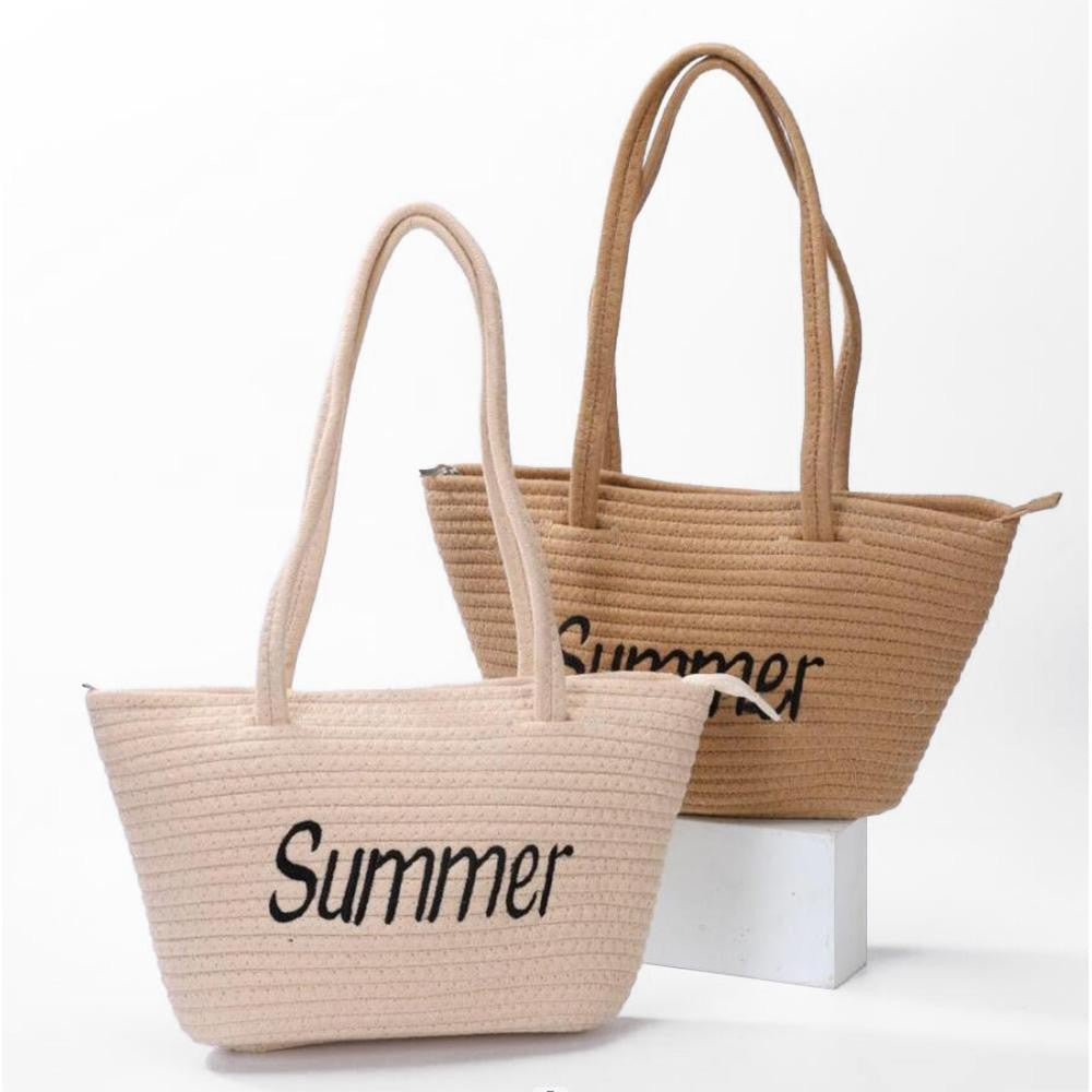 Braided Rope 'Summer' Tote Bag - 2 Color Options!