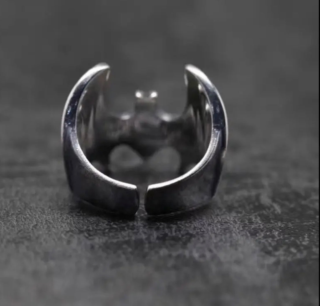 Bat Adjustable Metal Alloy Ring