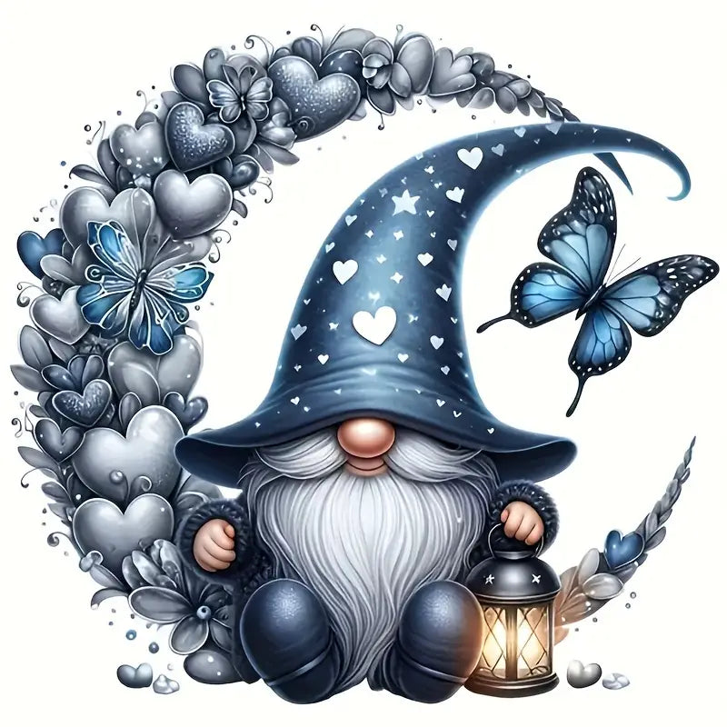 Blue Moon Gnome Diamond Art