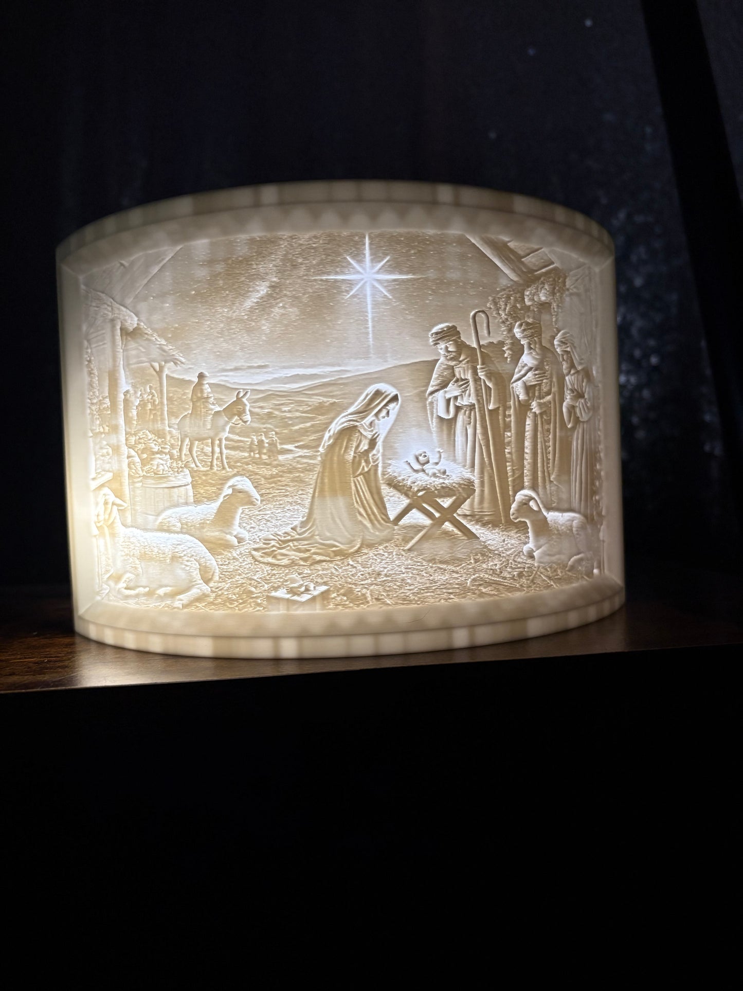 Made by Mike: Nativity Lithophane