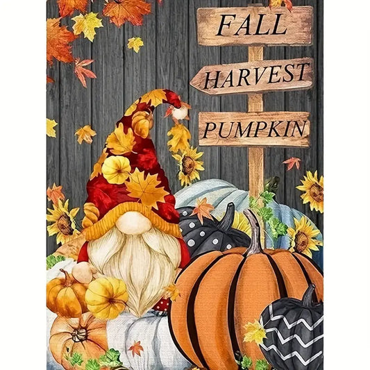 Fall Harvest Pumpkin Diamond Art