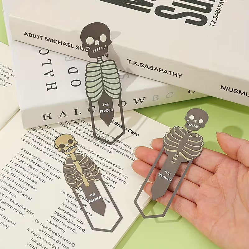 One Mystery Color Skeleton Bookmark