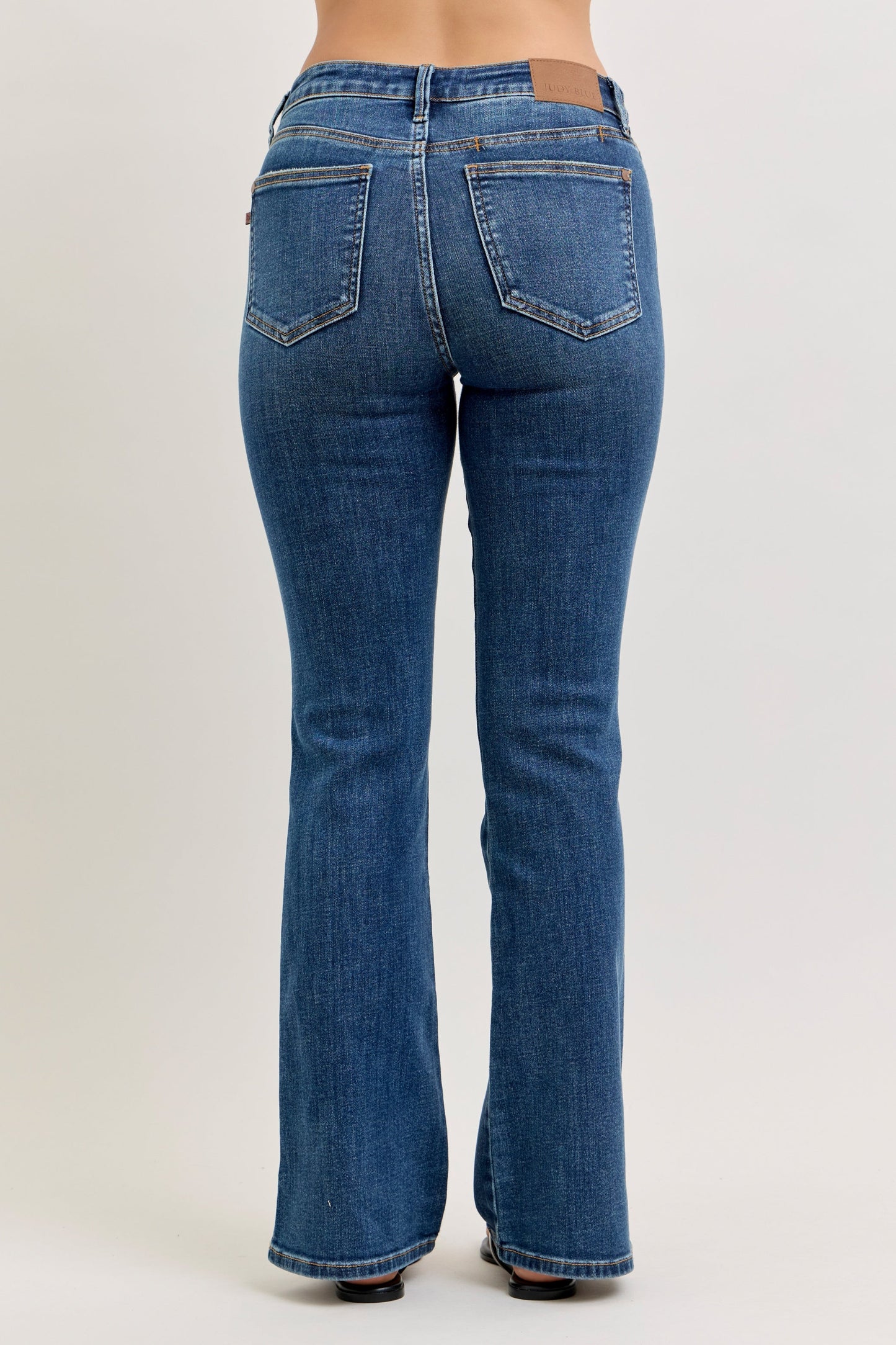 Casey Mid Rise Bootcut with Cell Phone Back Pocket & Slit