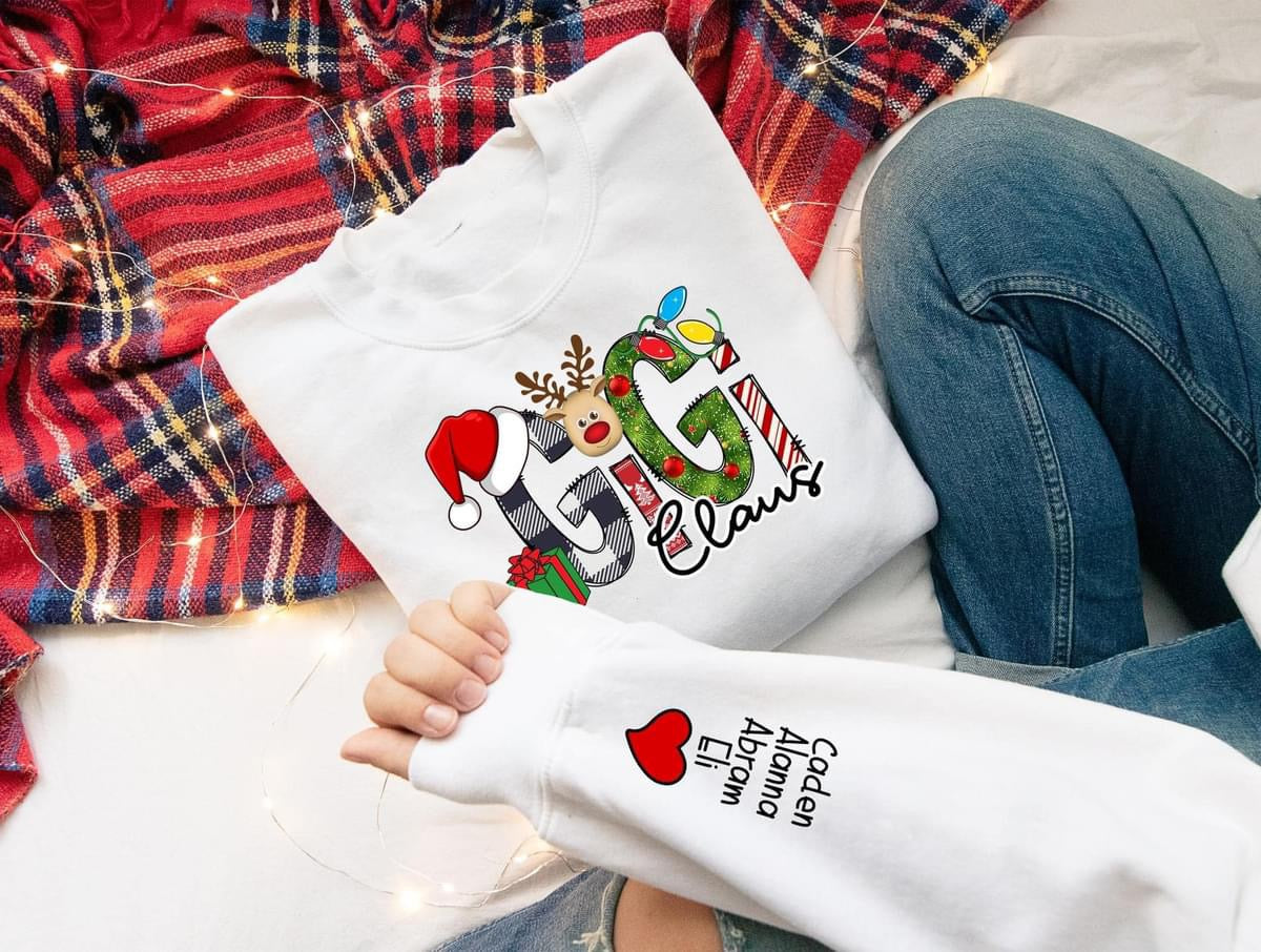 CUSTOM Christmas Name Sweatshirts - 45 different options!!