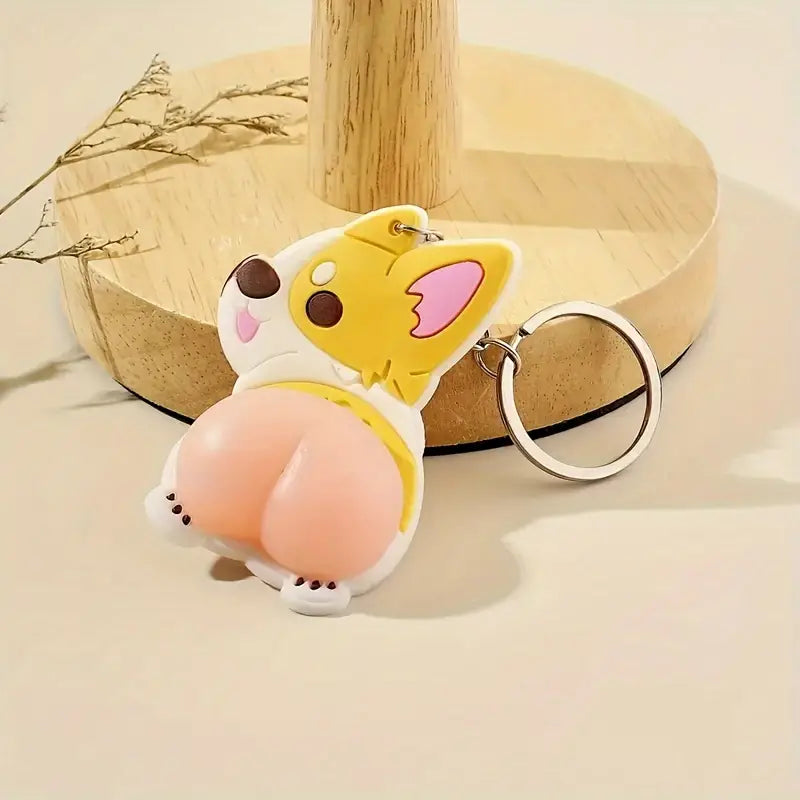 Corgi Butt Keychain